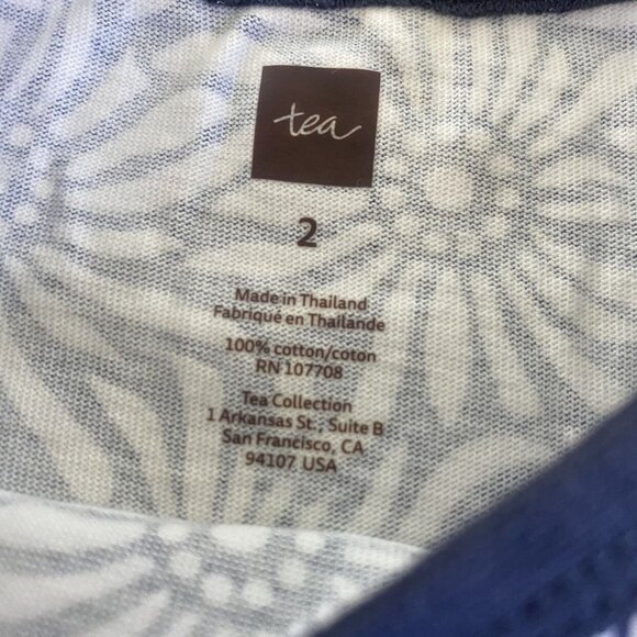 NWT Tea Collection Daisy Field Cap Sleeve Dress Size 2 - Picture 2 of 3
